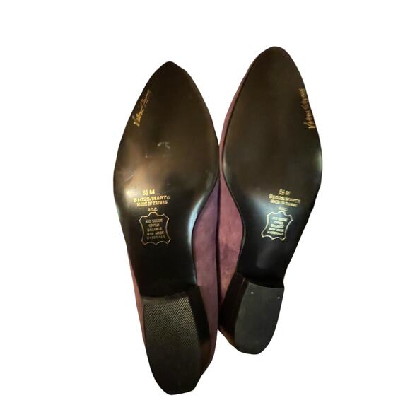 Woman’s Purple Kid Suede Flat Shoes Valerie Steven’s Marta B1025 Sz 8.5 M READ - Picture 4 of 13